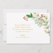 Correspondance Joyeux petit Noël Carte de vacances photo (Dos)