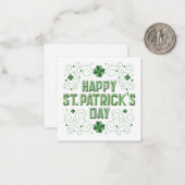 Correspondance Joyeux St. Patrick's Day / Carte de vœux (Devant/Arrière en situation)