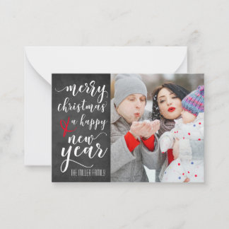 Correspondance Joyeux tableau de bord de Noël Carte de voeux phot