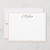 Correspondance Juste une note de carte de Border Boho Flowers (Devant)