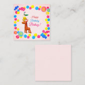 Correspondance Kawaii Animal Tower Anniversaire Carte de billet p (Devant / Derrière)