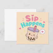 Correspondance Kawaii Hawaii carte de note mignonne (Devant / Derrière)