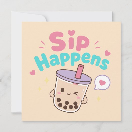 Correspondance Kawaii Hawaii carte de note mignonne (Devant)