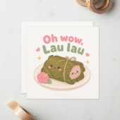 Correspondance Kawaii Hawaii carte de note mignonne (Devant/Arrière en situation)