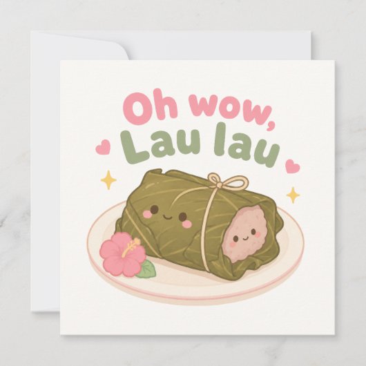 Correspondance Kawaii Hawaii carte de note mignonne (Devant)