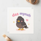 Correspondance Kawaii Hawaii carte de note mignonne (Devant/Arrière en situation)