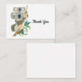 Correspondance Koala Bear Carte de remerciements (Devant / Derrière)