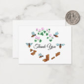 Correspondance La Carte de remerciements des abeilles (Devant/Arrière en situation)