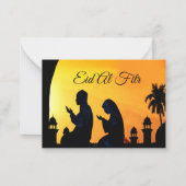 Correspondance La carte de voeux de l'Aïd Moubarak (Devant)