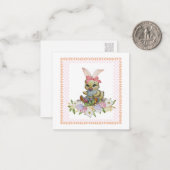 Correspondance Lapin de Pâques Poussin (style carte postale) Mess (Devant/Arrière en situation)