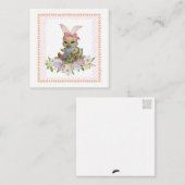 Correspondance Lapin de Pâques Poussin (style carte postale) Mess (Devant / Derrière)
