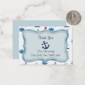 Correspondance Le Carte de remerciements Marine (Devant/Arrière en situation)