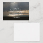 Correspondance Les rayons brillant Carte de remerciements de mer (Devant / Derrière)