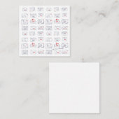 Correspondance Lettres d'amour directement de la carte d'appartem (Devant / Derrière)