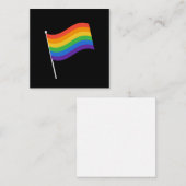 Correspondance LGBT+pride. Carte de note de drapeau Rainbow (Devant / Derrière)