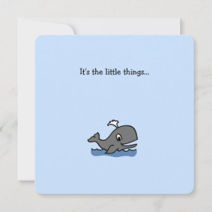 Correspondance Little Whale Merci Carte de note