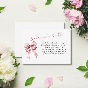 Correspondance Livres de bébé Coquette à arc rose pour carte de B