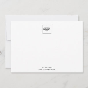 Correspondance Logo minimaliste Carte simple de marque