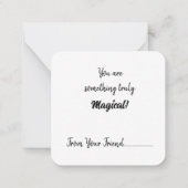 Correspondance Magique Coeurs Sorcière Valentines Carte de note d (Dos)