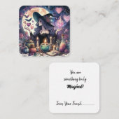 Correspondance Magique Coeurs Sorcière Valentines Carte de note d (Devant / Derrière)