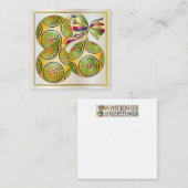 Correspondance Mah Jongg Ornements de Noël Petite carte (Devant / Derrière)