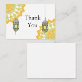 Correspondance Mandala Lampe Carte de remerciements (Devant / Derrière)