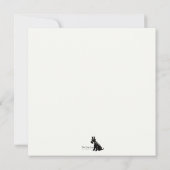 Correspondance Marcher sur la carte de note de chien (Dos)