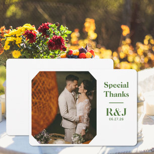 Correspondance Mariage Couple Monogramme Ajouter Carte de remerci