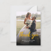 Correspondance Mariage photo de script élégant du budget Carte de (Devant)