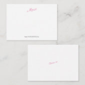 Correspondance Merci Carte de remerciements (Devant / Derrière)