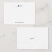 Correspondance Merci Carte de remerciements (Devant / Derrière)