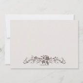 Correspondance Merci de Carte pour notes de retour du souvenir fl (Dos)