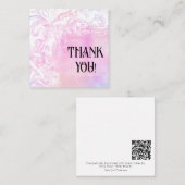Correspondance *~* MERCI Pink Gratitude AP62 Carte de note plate (Devant / Derrière)