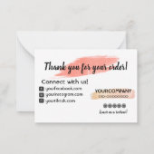 Correspondance Merci Pour Votre Carte De Commandes (Dos)