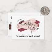 Correspondance Merci Pour Votre Carte De Note Professionnelle (Devant/Arrière en situation)