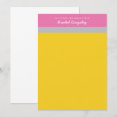 Correspondance Message texte du Carte pour notes de la vieille éc (Devant / Derrière)