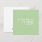Correspondance Mieux vaut répéter la carte de note (Devant / Derrière)