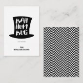 Correspondance Mini carte de Noël Carol Bah Humbug (Devant / Derrière)