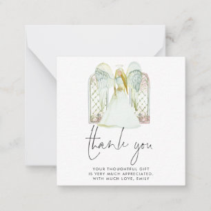 Correspondance MINI Carte de remerciements blanc d'angle lunair