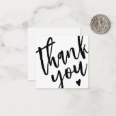 Correspondance Moderne Calligraphie Petite entreprise Carte de re (Devant/Arrière en situation)