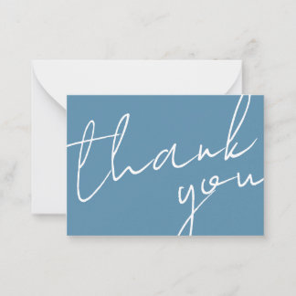 Correspondance Moderne Chic Carte de Remerciements de Mariage en