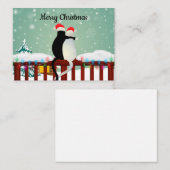Correspondance Noël de la carte de Noël de chat (Devant / Derrière)