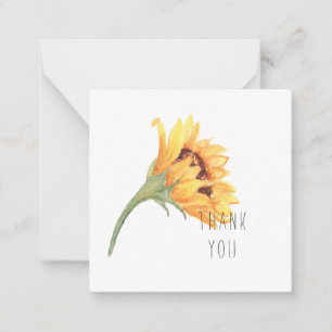 Correspondance Nom du Carte de remerciements de tournesol Waterco