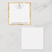 Correspondance Nom du monogramme | À Partir Du Bureau De La Carte (Devant / Derrière)