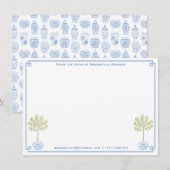 Correspondance Note de | Carte à jarre au gingembre de citron pré (Devant / Derrière)