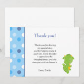 Correspondance Note de Carte de remerciements Dragon (Devant / Derrière)