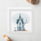 Correspondance Nouvelle carte de note plate d'adresse (Devant/Arrière en situation)