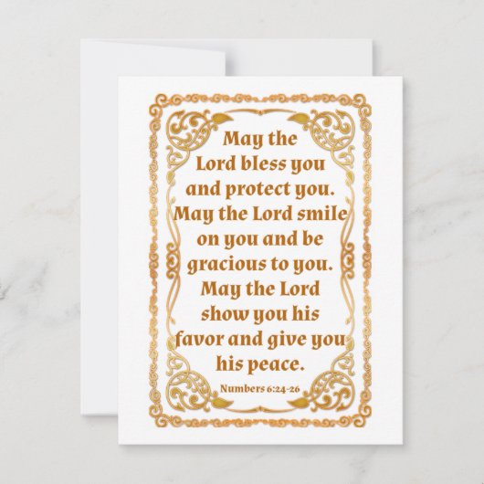 Correspondance Numéro de carte 6:24-26 (Devant)