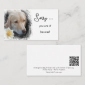 Correspondance *~* OBTENEZ BIEN AP62 Fleur de chien carte de note (Devant / Derrière)