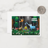 Correspondance OEufs de Pâques dans la carte de billet Woods (Devant/Arrière en situation)